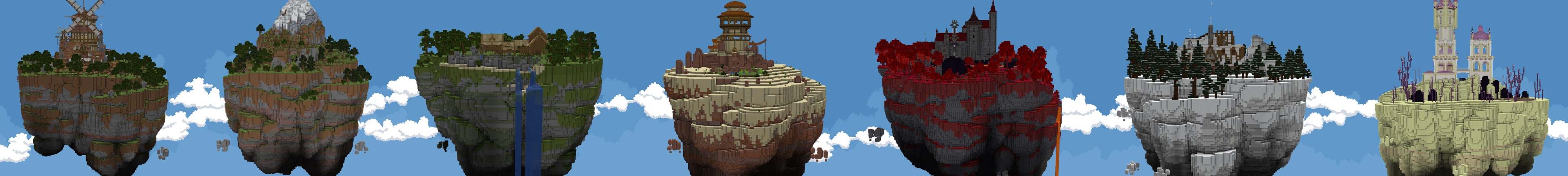 Skyblock Portals Panorama