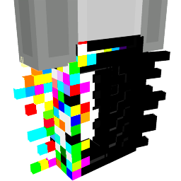 Dual Static Glitch Shadow Neon Trousers