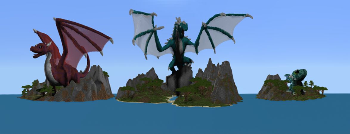 Noob Pro Hacker Dragons Panorama