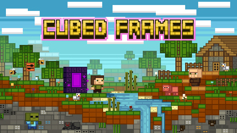 Cubed Frames Textures Key Art