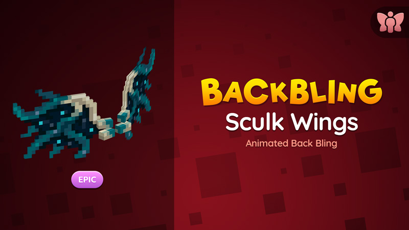 Sculk Wings Back Bling Key Art
