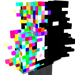 Dual Static Glitch Shadow Neon Suit