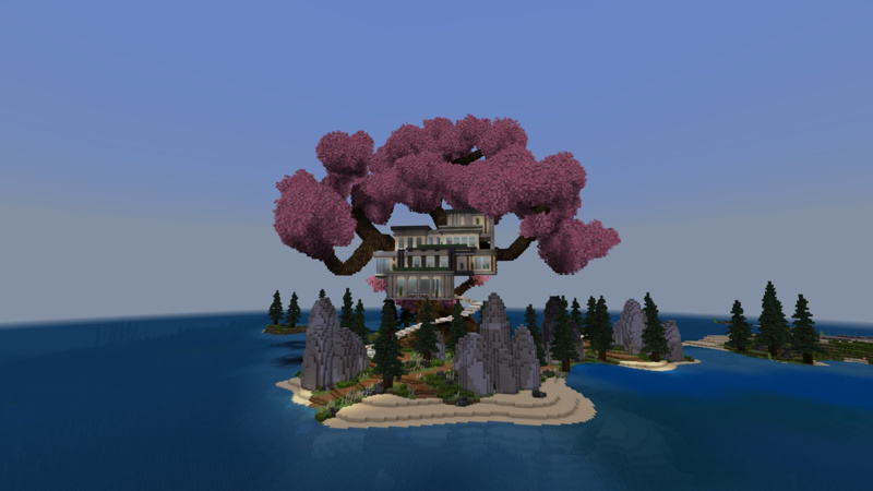 Sakura Tree House by Pixelusion