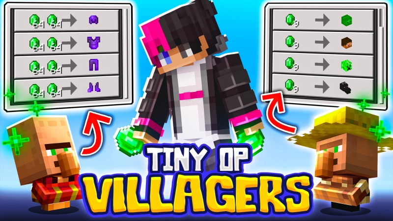 Tiny OP Villagers Key Art