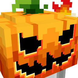 Scary Dark Pumpkin Head