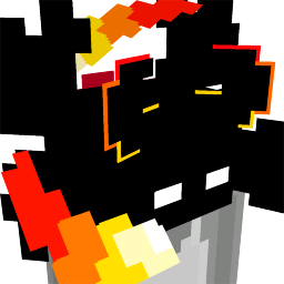 Dark Void Flame Demon Head