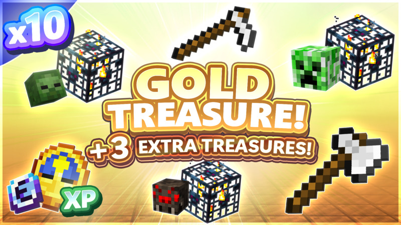 [BedWars SMP] 10x Gold Treasure [+3 FREE]