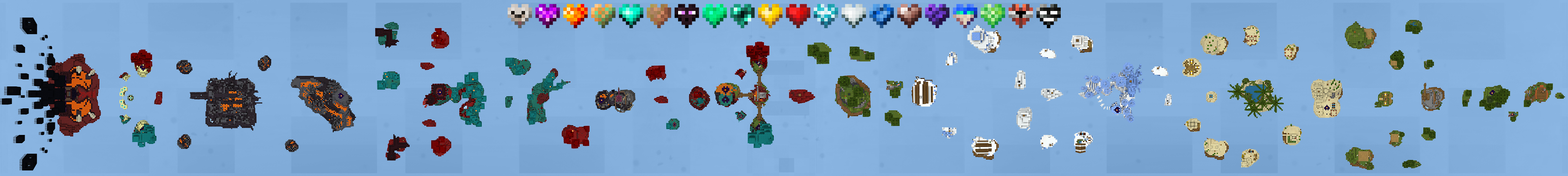 Custom Hearts Skyblock Panorama