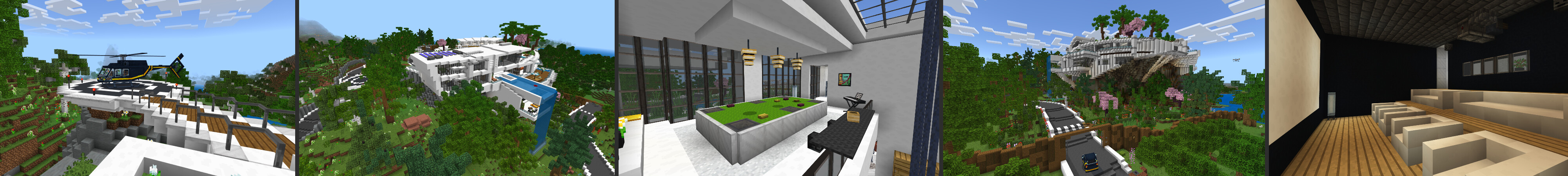 Modern Hill Mansion Panorama