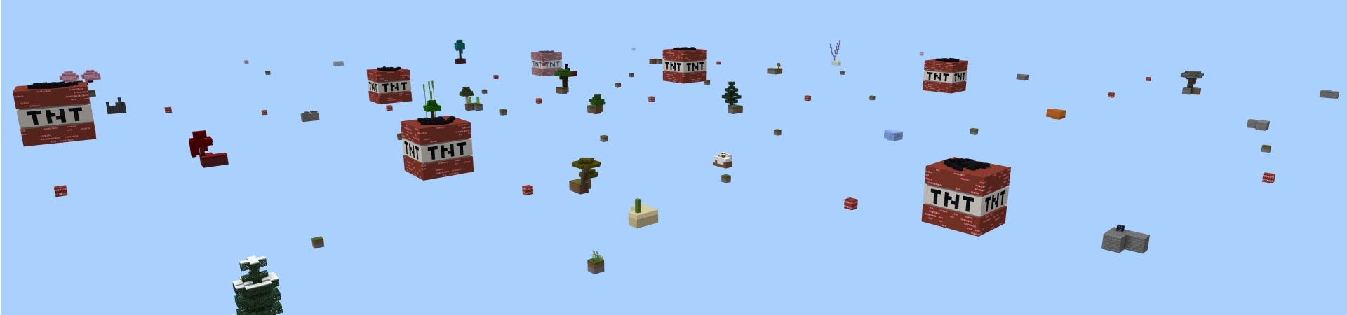 Skyblock Giant TNT panorama