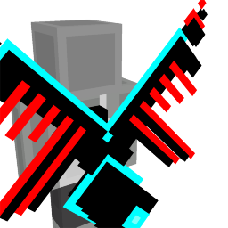 Neon Dragonfly Red-Cyan