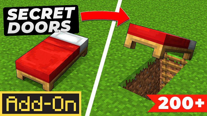 Secret Doors Add-On on the Minecraft Marketplace by codestudios