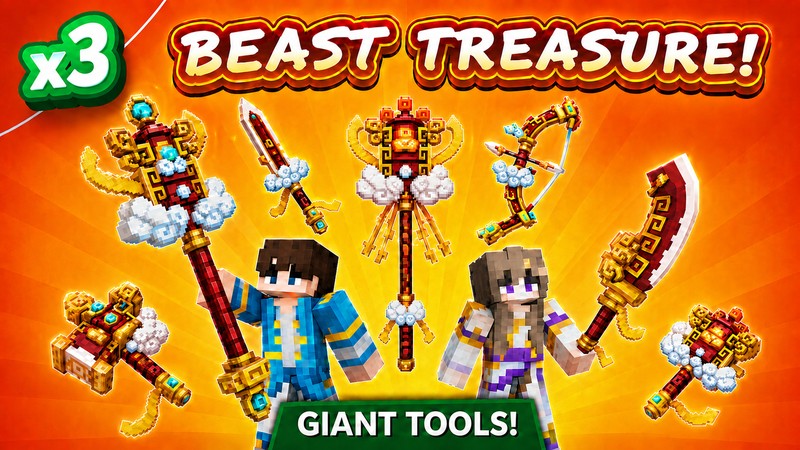 [BedWars SMP] 3x Beast Treasure