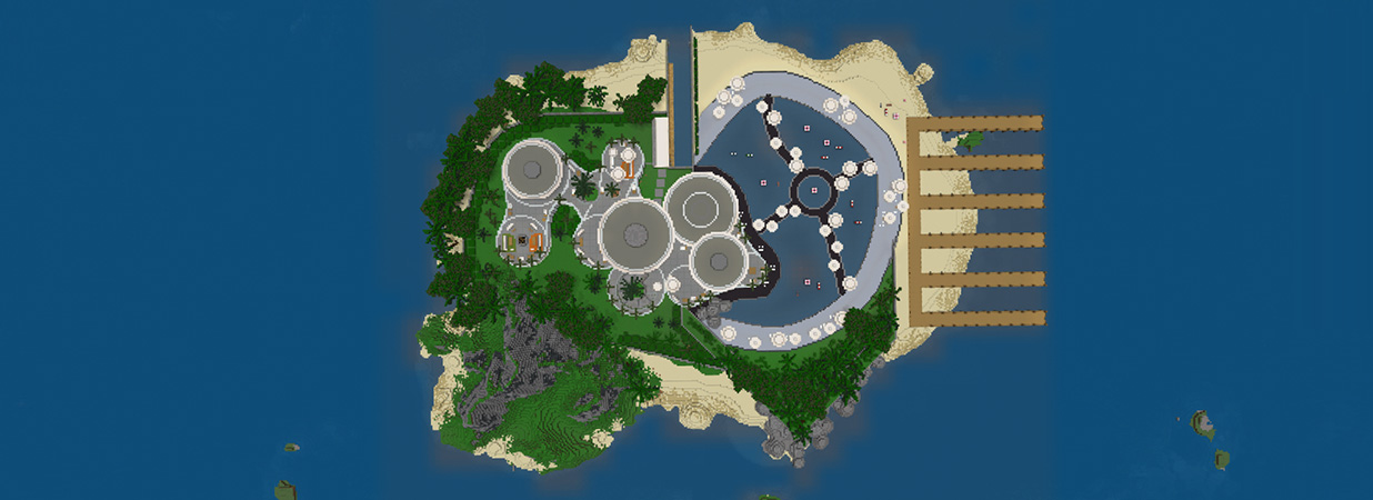 Island Mega Mansion Panorama