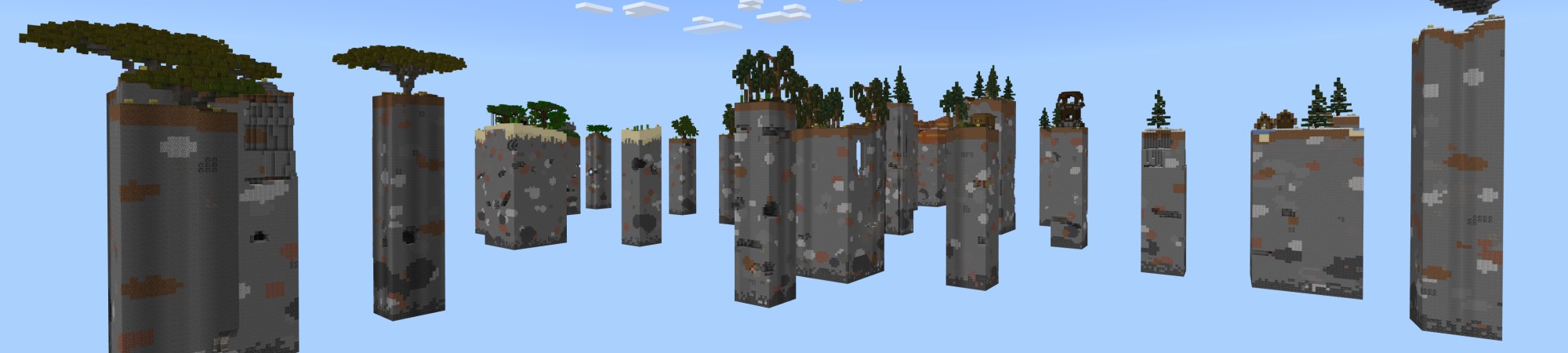 Lucky Block Chunk Survival Panorama