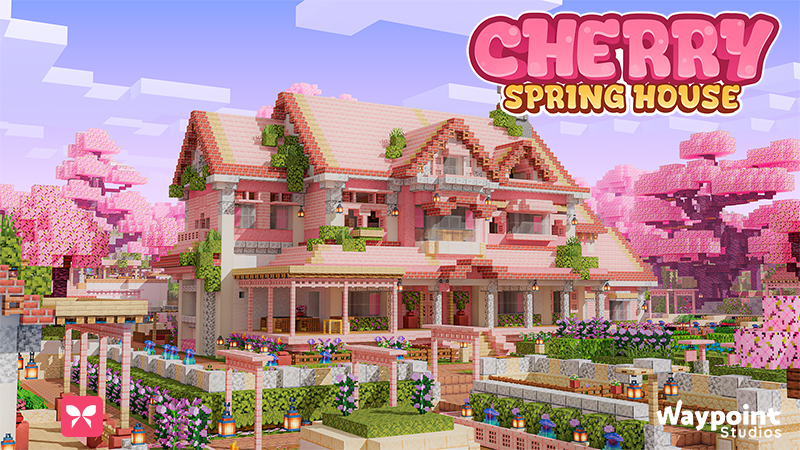 Cherry Spring House on the Minecraft Marketplace by Waypoint Studios