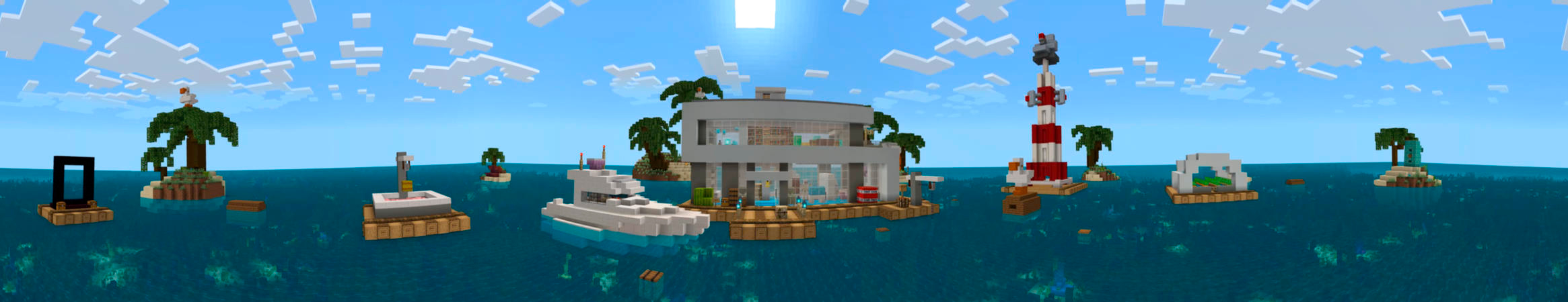 Modern Houseboat Survival Panorama