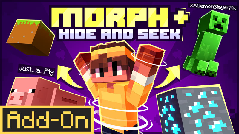 MORPH + Hide and Seek on the Minecraft Marketplace by Ninja Squirrel Gaming