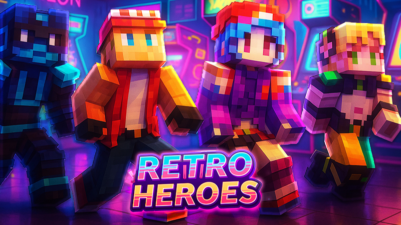 Retro Heroes on the Minecraft Marketplace by PixelOneUp