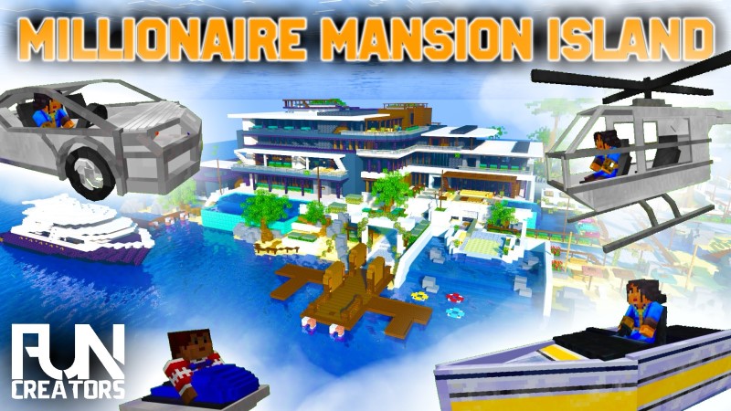Millionaire Mansion Island Key Art