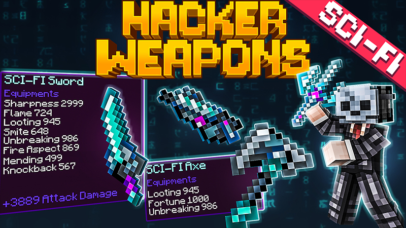 Hacker Weapons SCI-FI Key Art