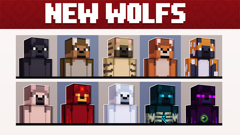 New Wolfs on the Minecraft Marketplace by Big Dye Gaming
