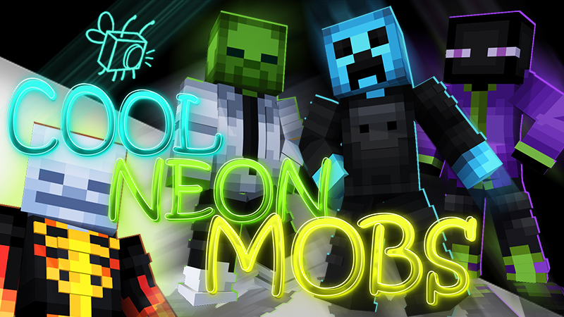 Cool Neon Mobs on the Minecraft Marketplace by Blu Shutter Bug