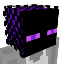 Neon Enderman Head Key Art