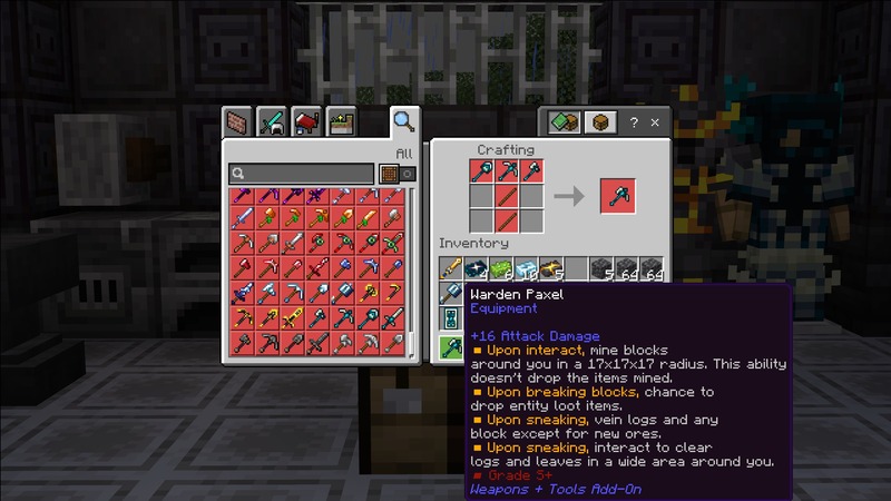 Weapons + Tools Add-On by Mythicus
