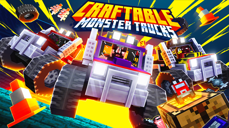 Craftable Monster Trucks Key Art