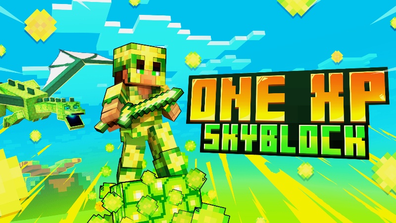 One XP Skyblock Key Art