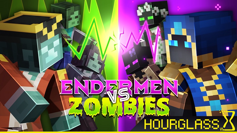 Endermen Vs Zombies Key Art