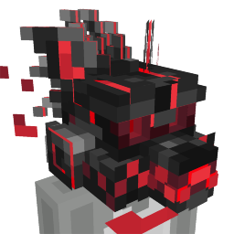 Cyberpunk Demon - Red Neon Dog Mask