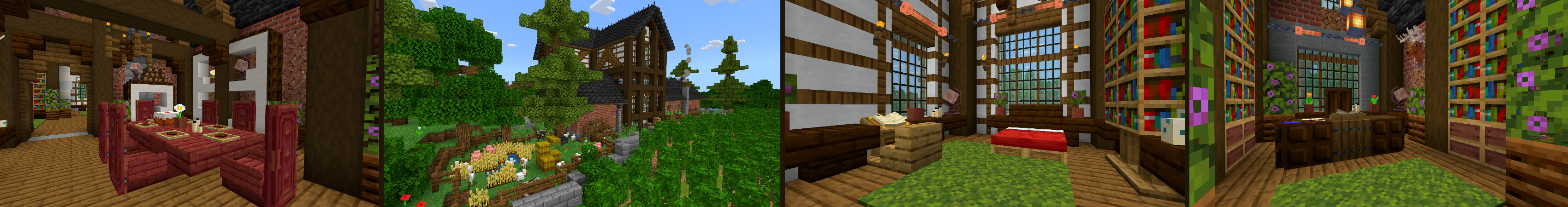 Cute Home Farmhouse Panorama