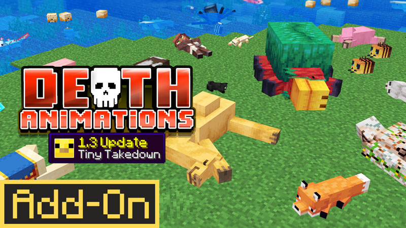 Death Animations 1.3 Add-On on the Minecraft Marketplace by Logdotzip