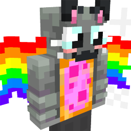 Space Rainbow Cat Suit on the Minecraft Marketplace by Diveblocks