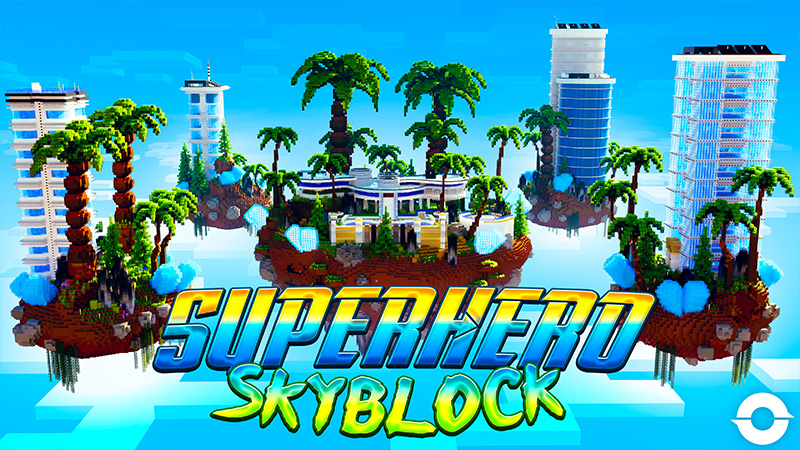 Superhero Skyblock Key Art