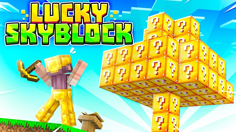 Lucky Skyblock Key Art