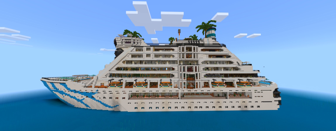 Mega Cruise Ship Panorama