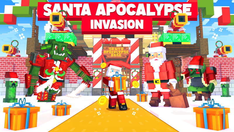 Santa Apocalypse Invasion on the Minecraft Marketplace by BLOCKLAB Studios