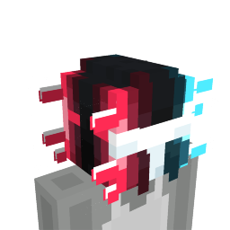 Neon Glitching Aura Helmet