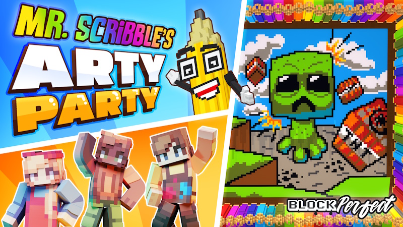 Mr. Scribble's Arty Party Key Art