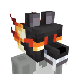 Dark hound head