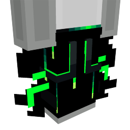 Sci-Fi Dark Cyber Hacker Green Trousers