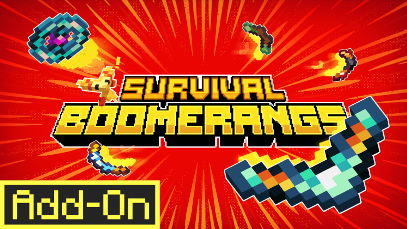 Survival Boomerangs on the Minecraft Marketplace by Mush Co