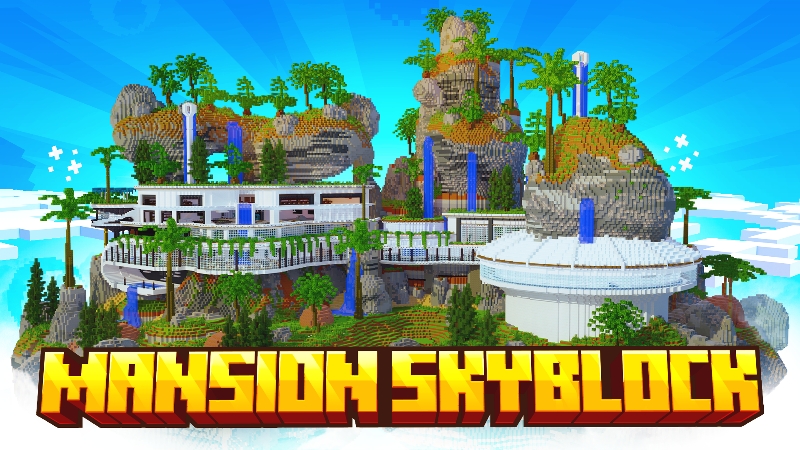 Mansion Skyblock Key Art