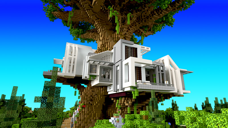 Casa na Árvore  Tree House Minecraft Map