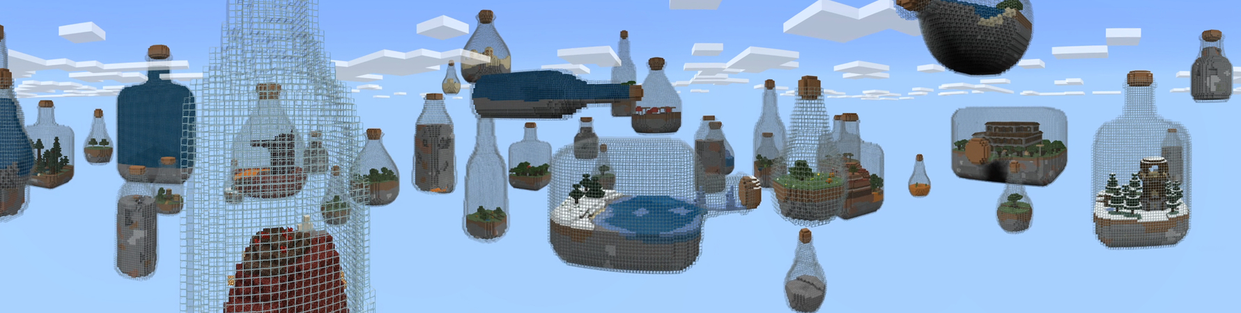 Mega Bottle Skyblock Panorama