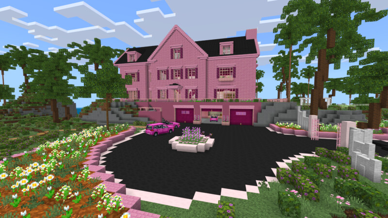 Cute Pink Modern Mansion Screenshot #3