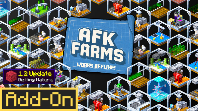 AFK Farms 1.2 Add-On on the Minecraft Marketplace by Logdotzip